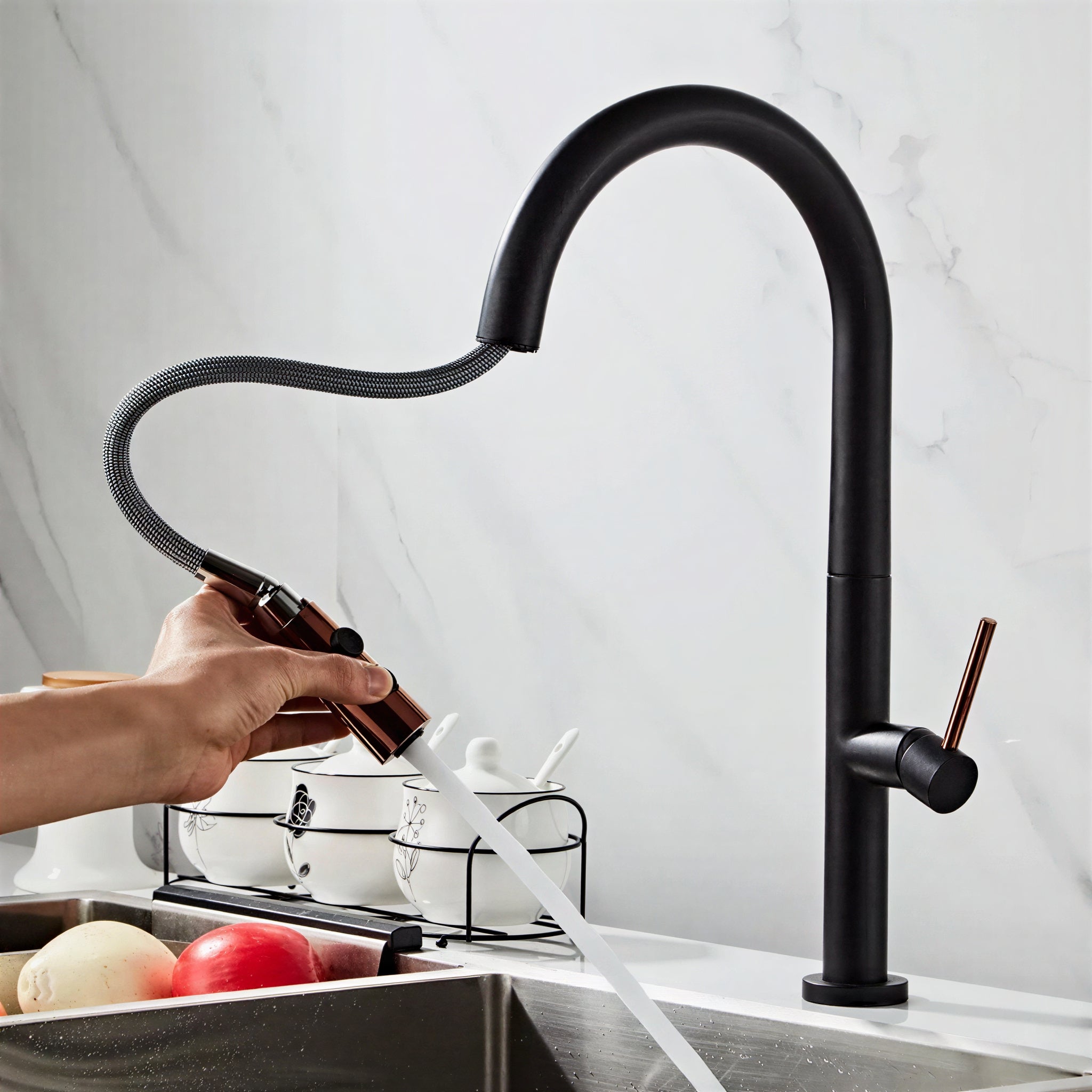Robinet cuisine douchette extractible 360°