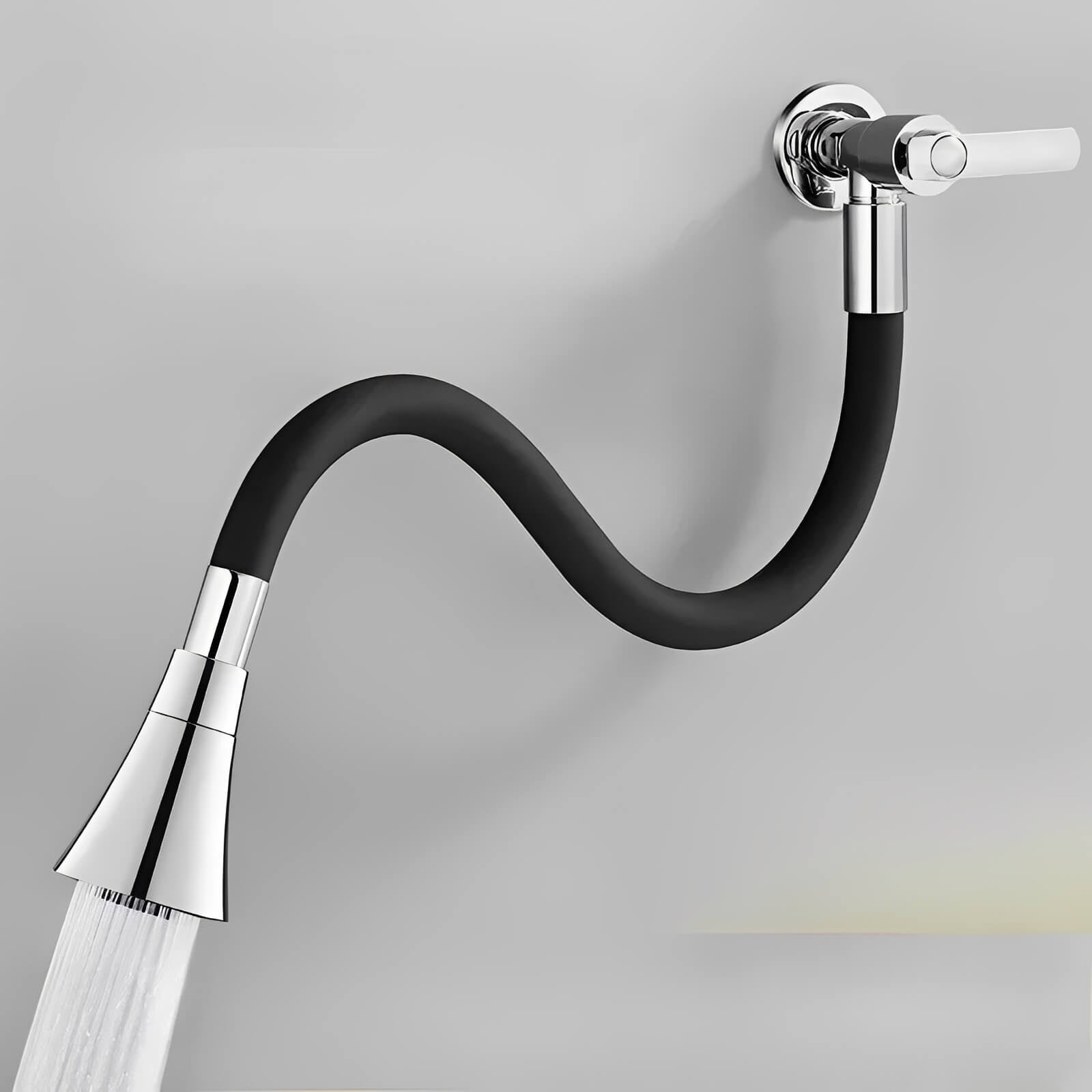 Robinet mural cuisine - Flexible pivotant 360° - Eau froide