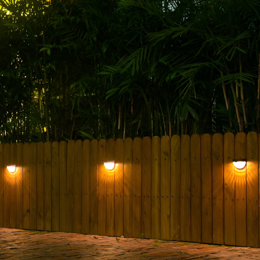 Lot de 4 Appliques Solaires Extérieures LED 3000K