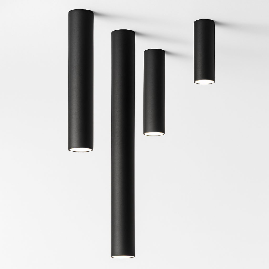 Spot LED en tube en saillie – éclairage anti-éblouissement, IP44
