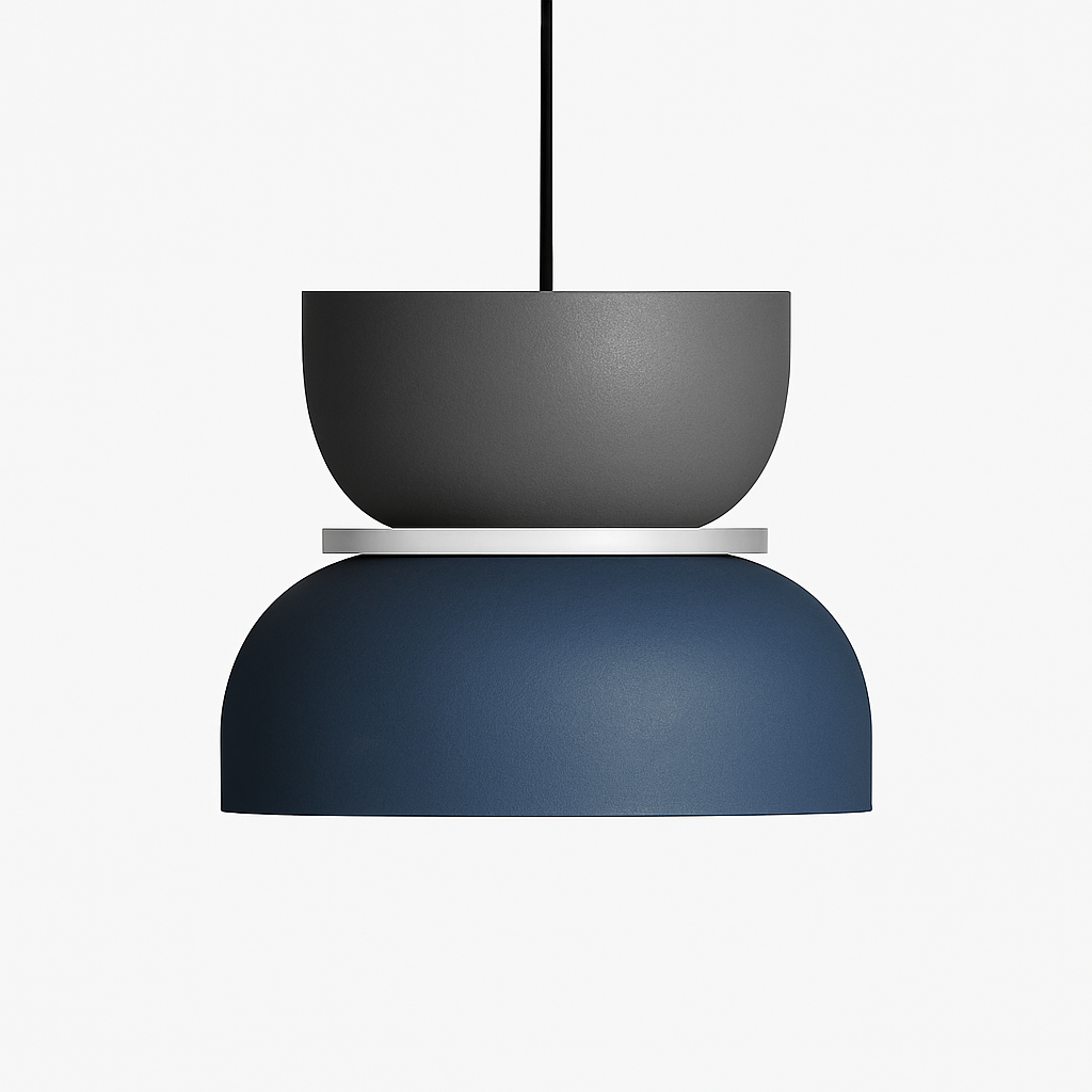 Suspension géométrique en métal coloré – formes ludiques Makazon