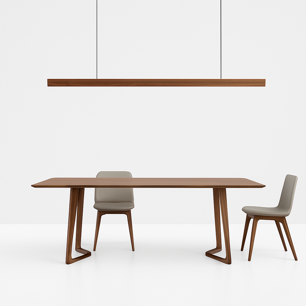 Suspension LED en bois allongé style scandinave – Hang