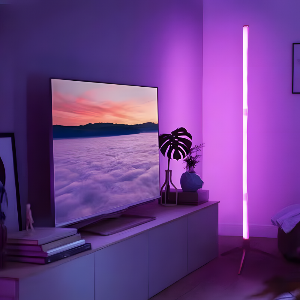 Lampadaire LED RGB d’angle Spectra