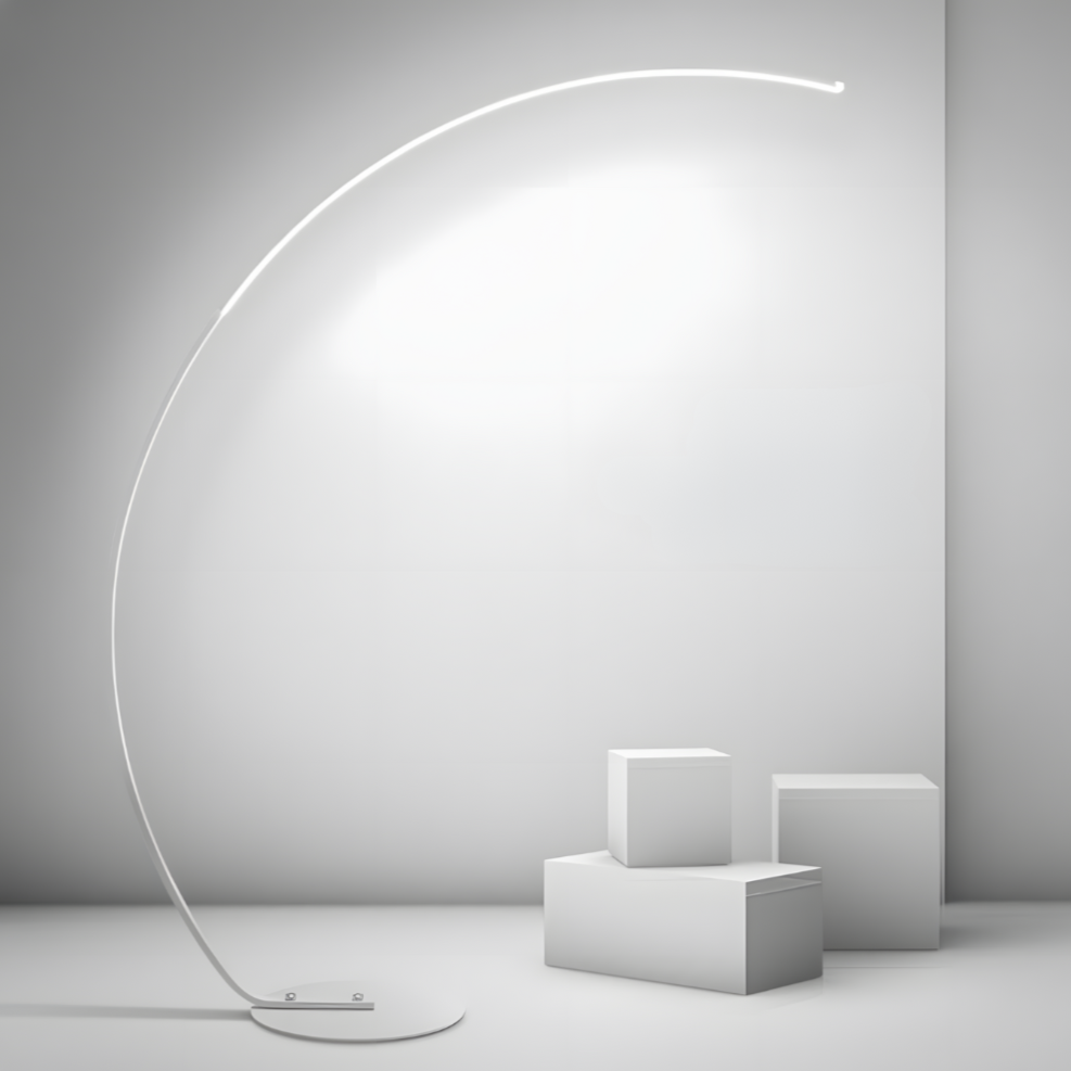 Lampadaire LED arqué nordique Nørlys