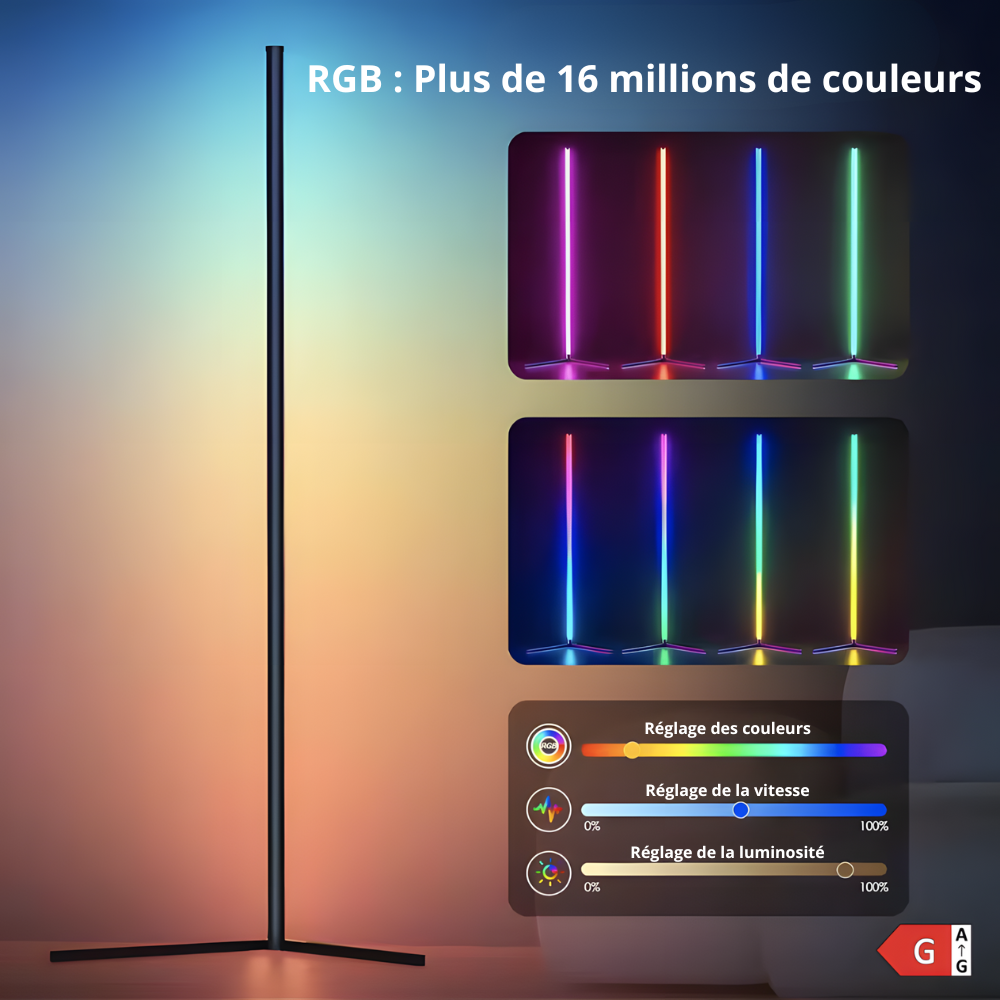 Lampadaire LED RGB d’ambiance Syrion