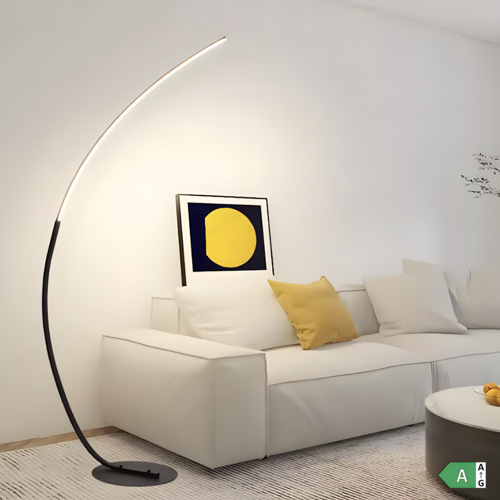 Lampadaire LED arqué nordique Nørlys