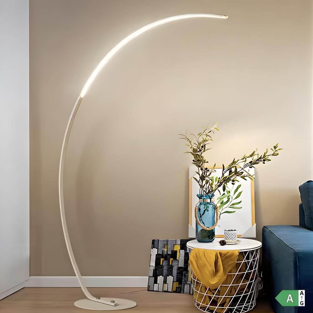Lampadaire LED arqué nordique Nørlys