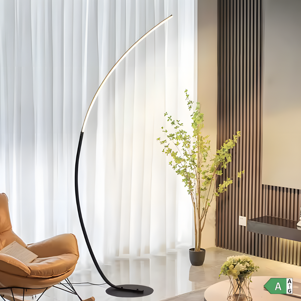 Lampadaire LED arqué nordique Nørlys