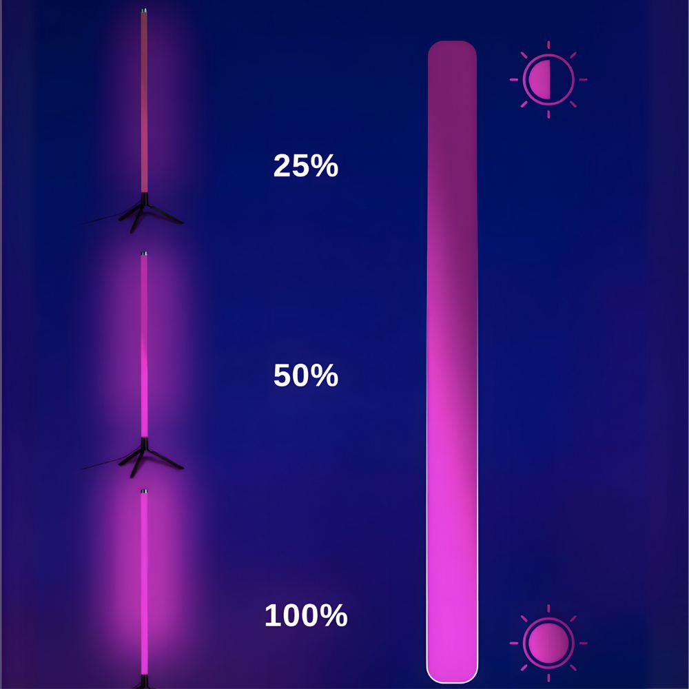 Lampadaire LED RGB d’angle Spectra