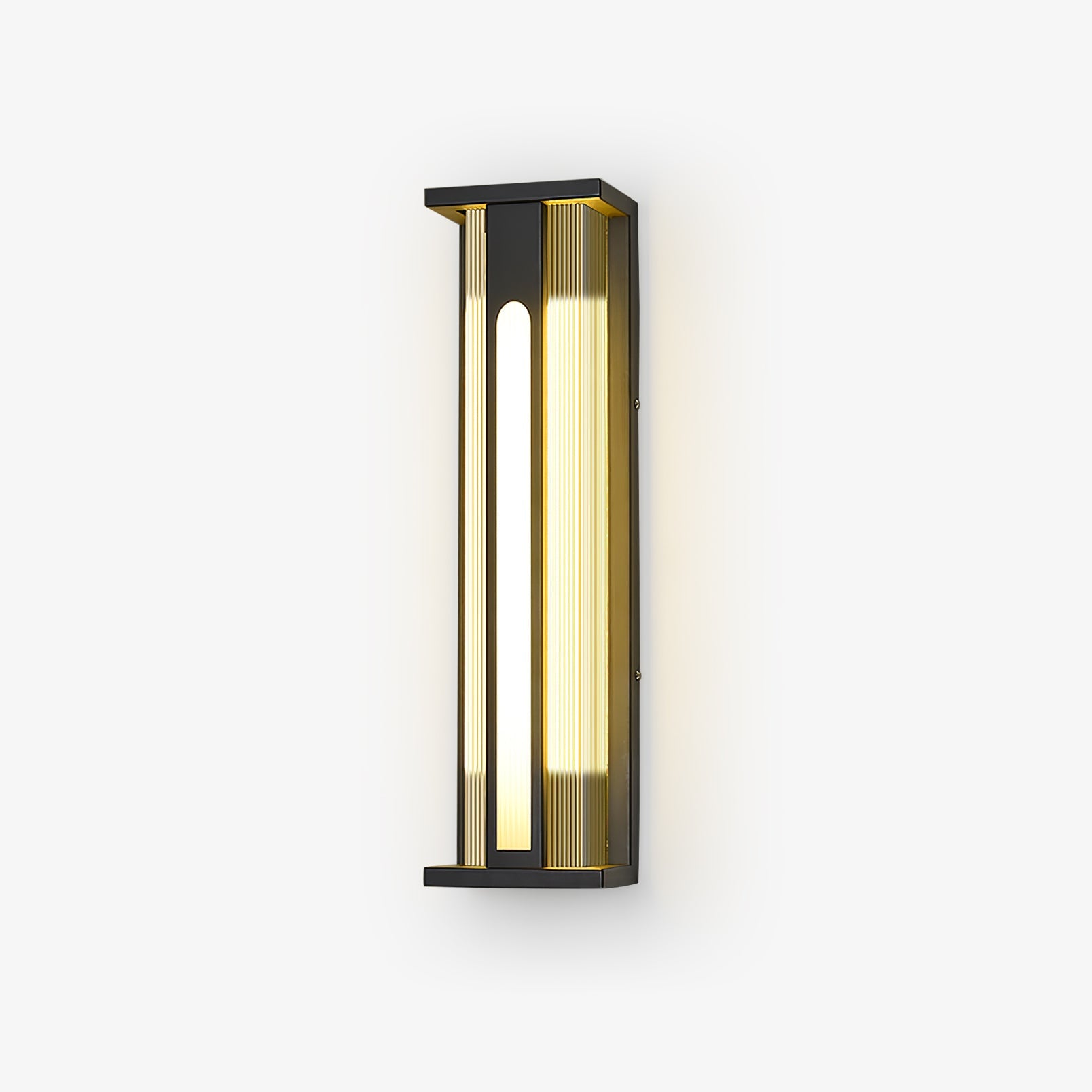 Applique murale extérieure Bellamy Flair – inox et acrylique, lumière chaude