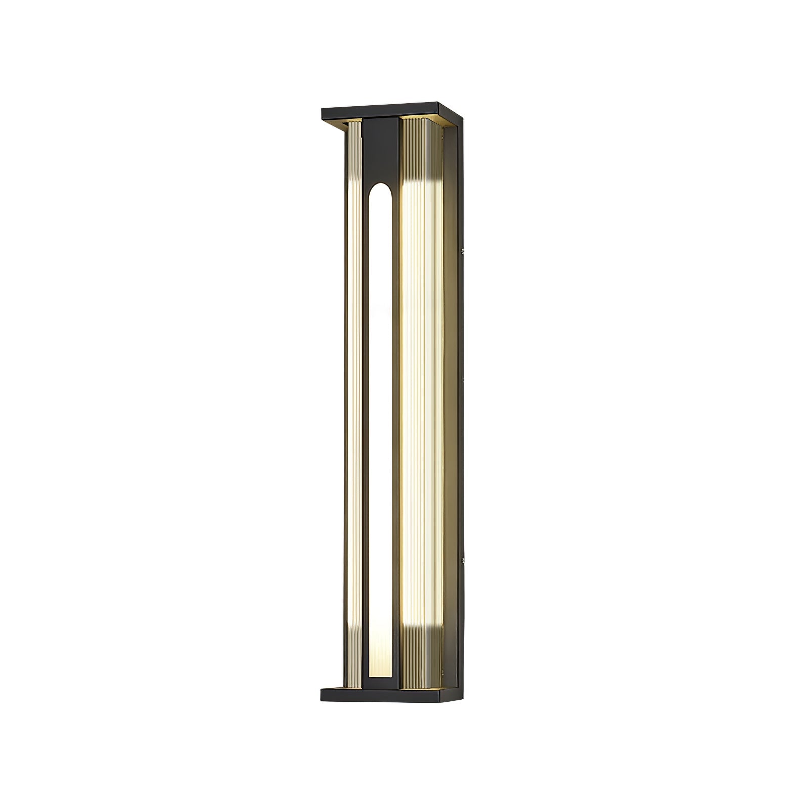 Applique murale extérieure Bellamy Flair – inox et acrylique, lumière chaude