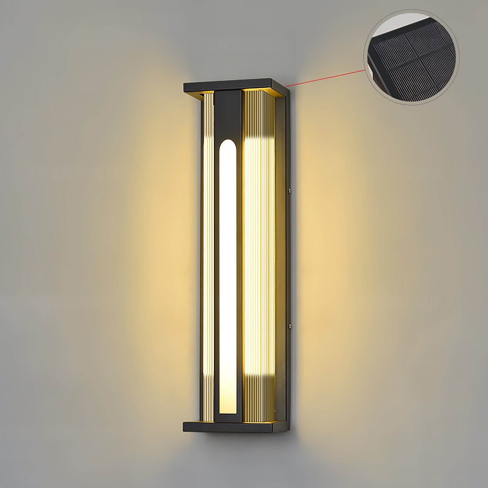Applique murale extérieure Bellamy Flair – inox et acrylique, lumière chaude