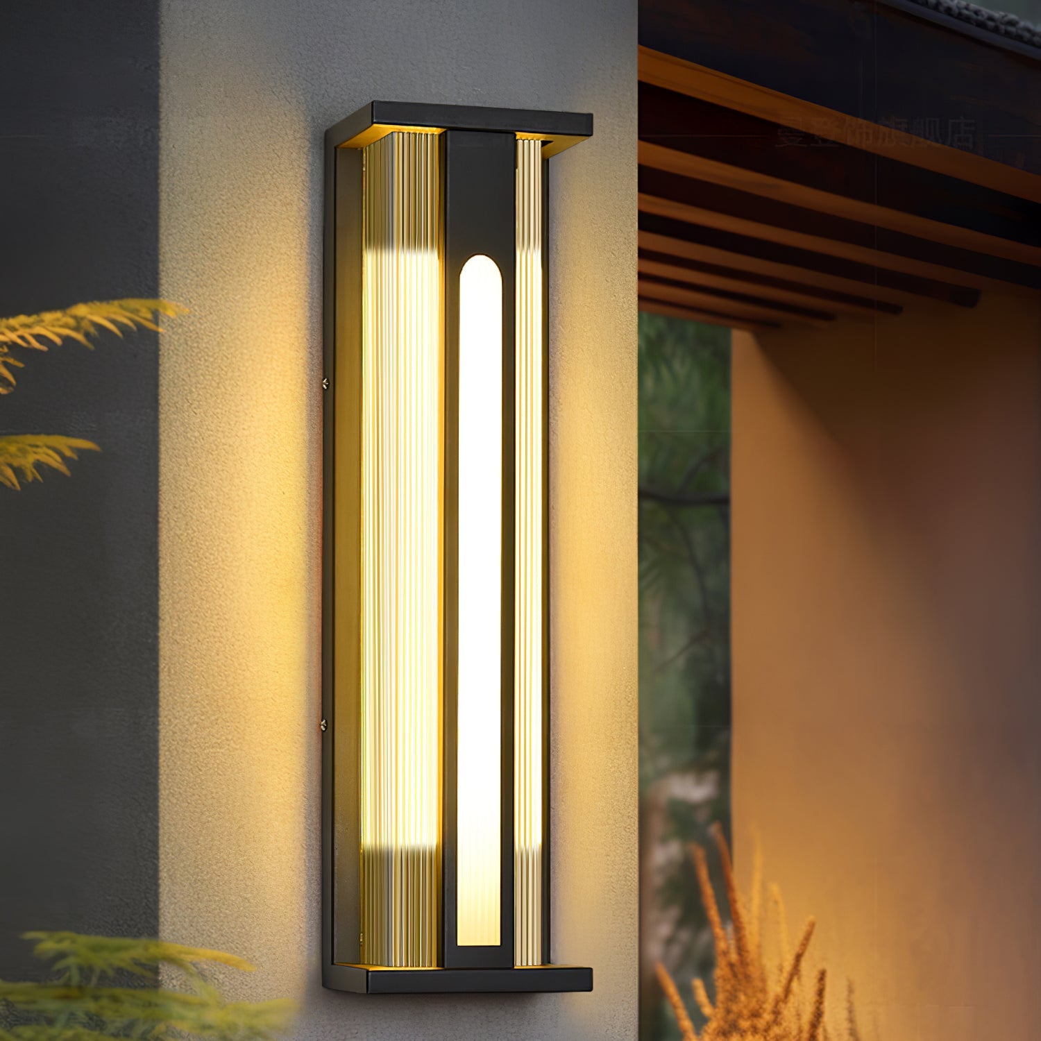 Applique murale extérieure Bellamy Flair – inox et acrylique, lumière chaude