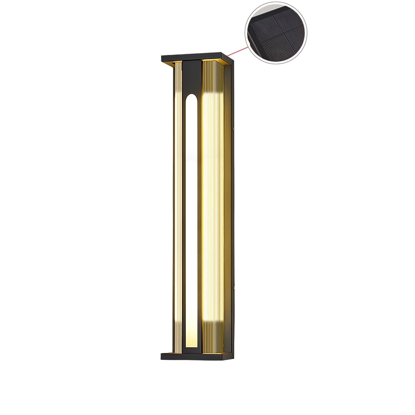 Applique murale extérieure Bellamy Flair – inox et acrylique, lumière chaude