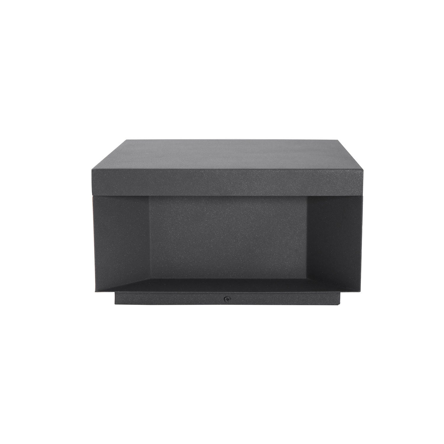Borne de jardin LED en métal sablé – imperméable IP65, filaire ou solaire
