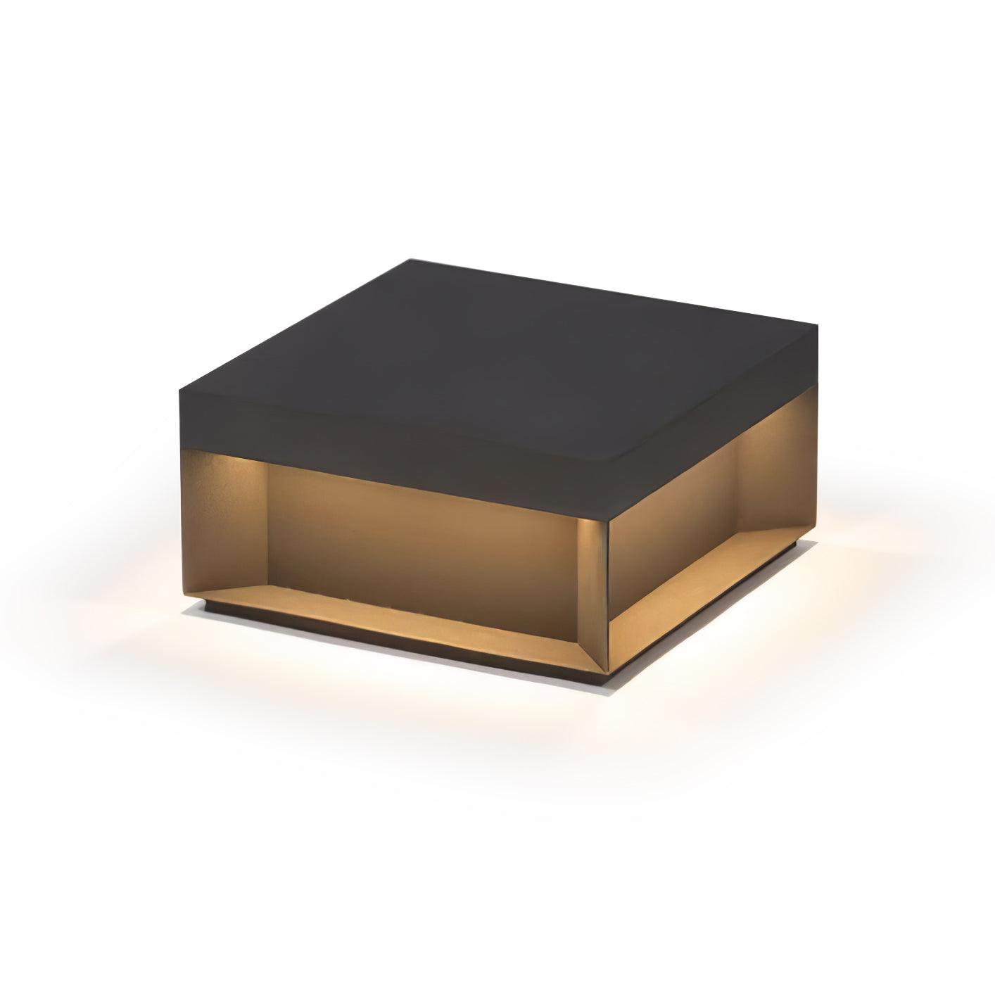 Borne de jardin LED en métal sablé – imperméable IP65, filaire ou solaire