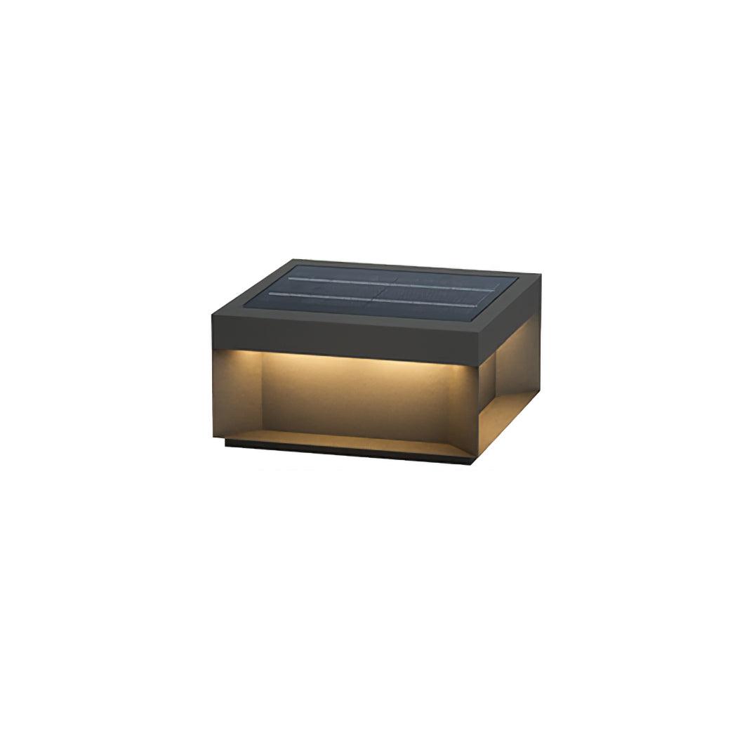 Borne de jardin LED en métal sablé – imperméable IP65, filaire ou solaire