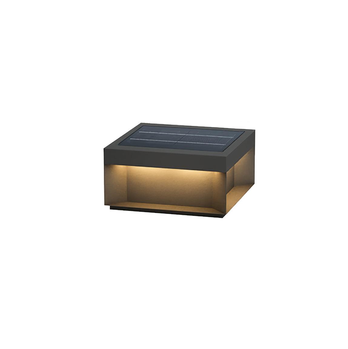 Borne de jardin LED en métal sablé – imperméable IP65, filaire ou solaire