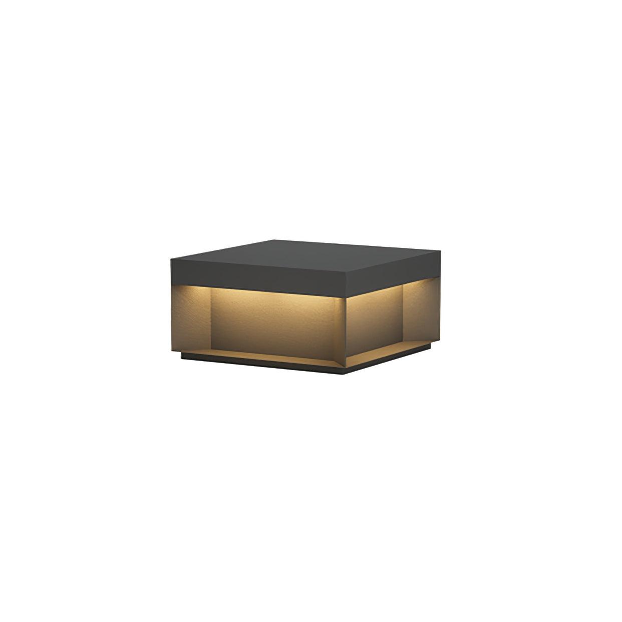Borne de jardin LED en métal sablé – imperméable IP65, filaire ou solaire