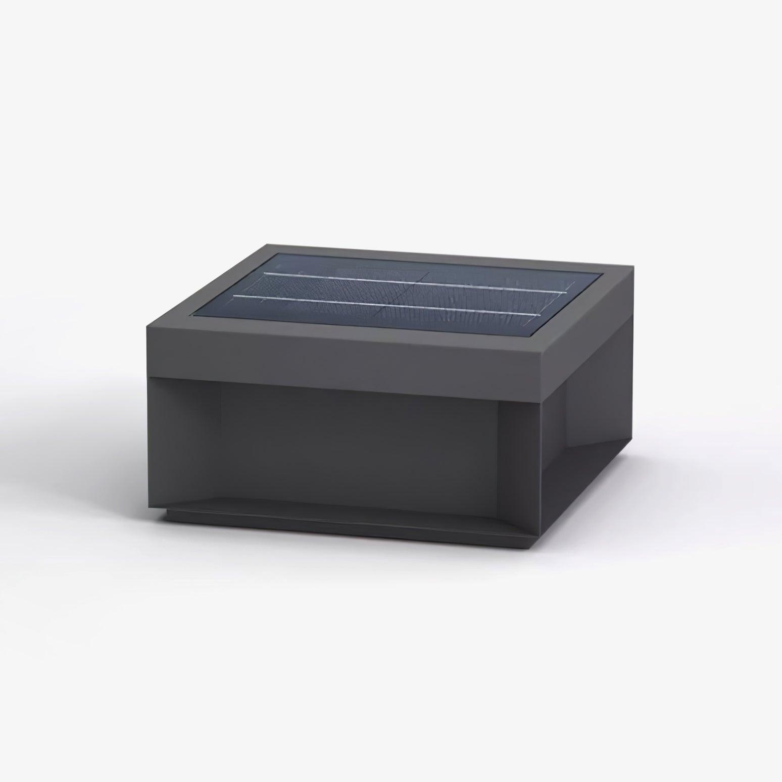 Borne de jardin LED en métal sablé – imperméable IP65, filaire ou solaire