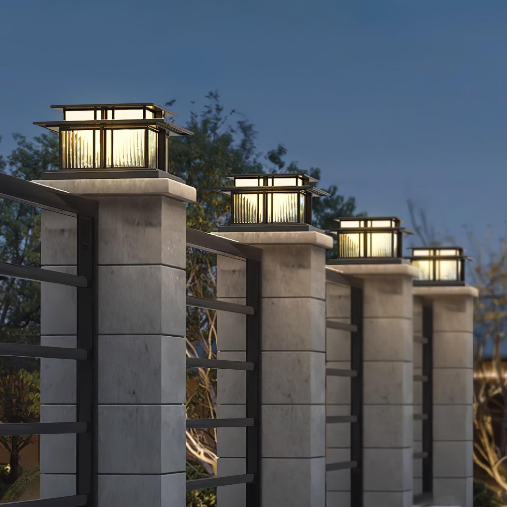 Colonne lumineuse extérieure LED Boilyn – IP65, résistante aux UV