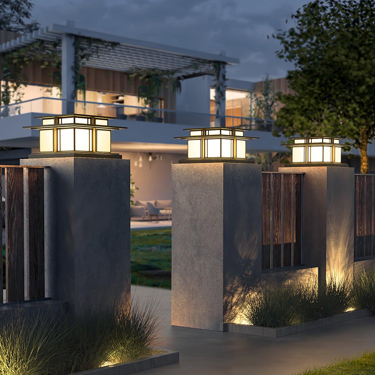 Colonne lumineuse extérieure LED Boilyn – IP65, résistante aux UV
