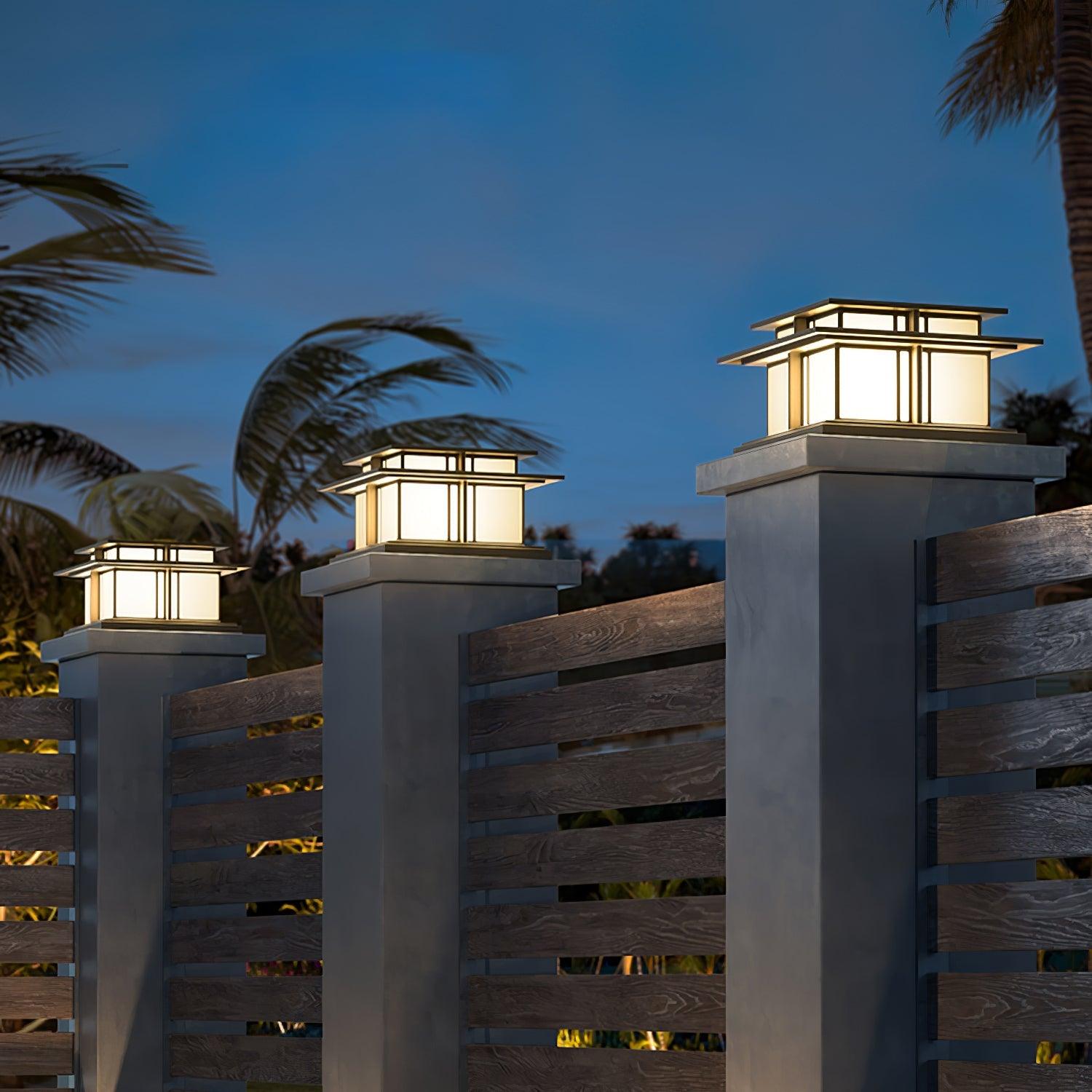 Colonne lumineuse solaire extérieure Boilyn – IP65, résistance UV et couleur