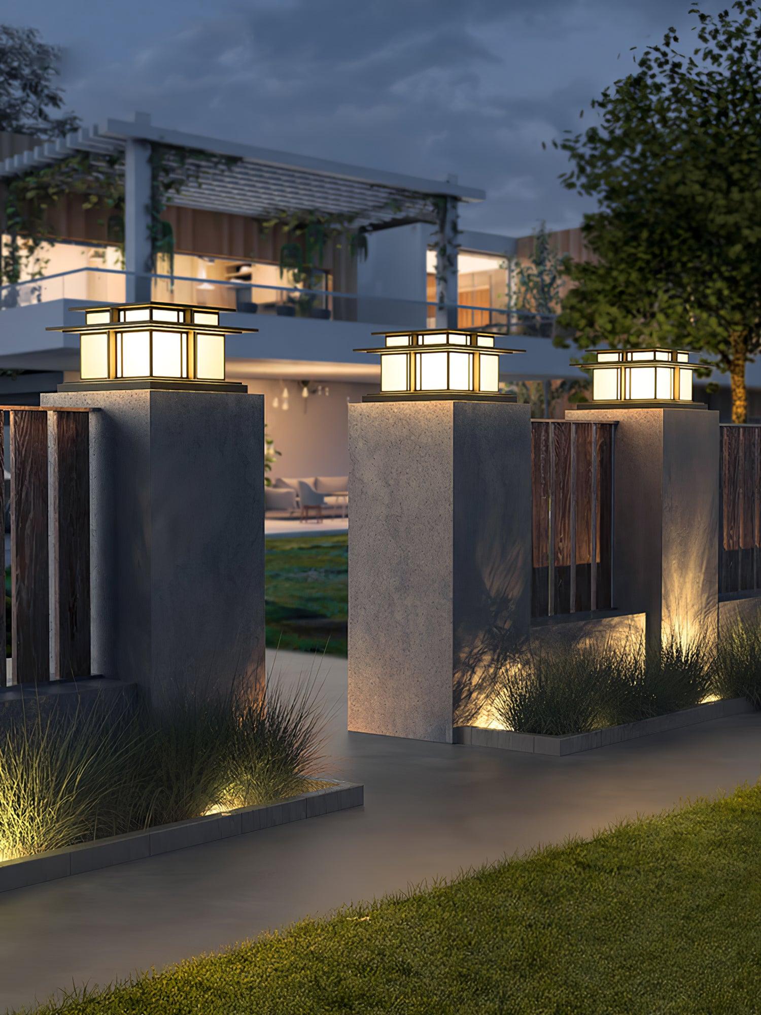 Colonne lumineuse extérieure LED Boilyn – IP65, résistante aux UV