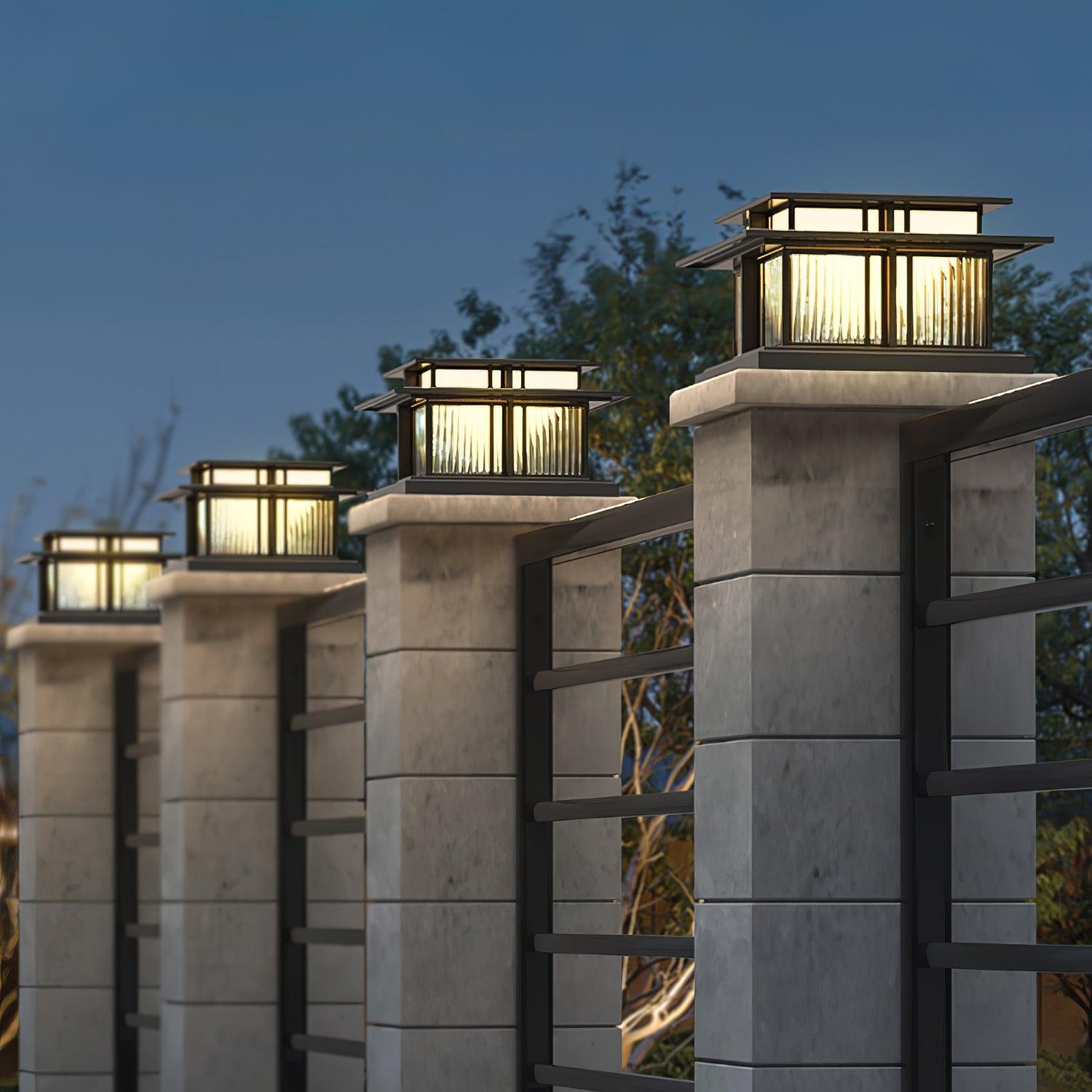 Colonne lumineuse solaire extérieure Boilyn – IP65, résistance UV et couleur