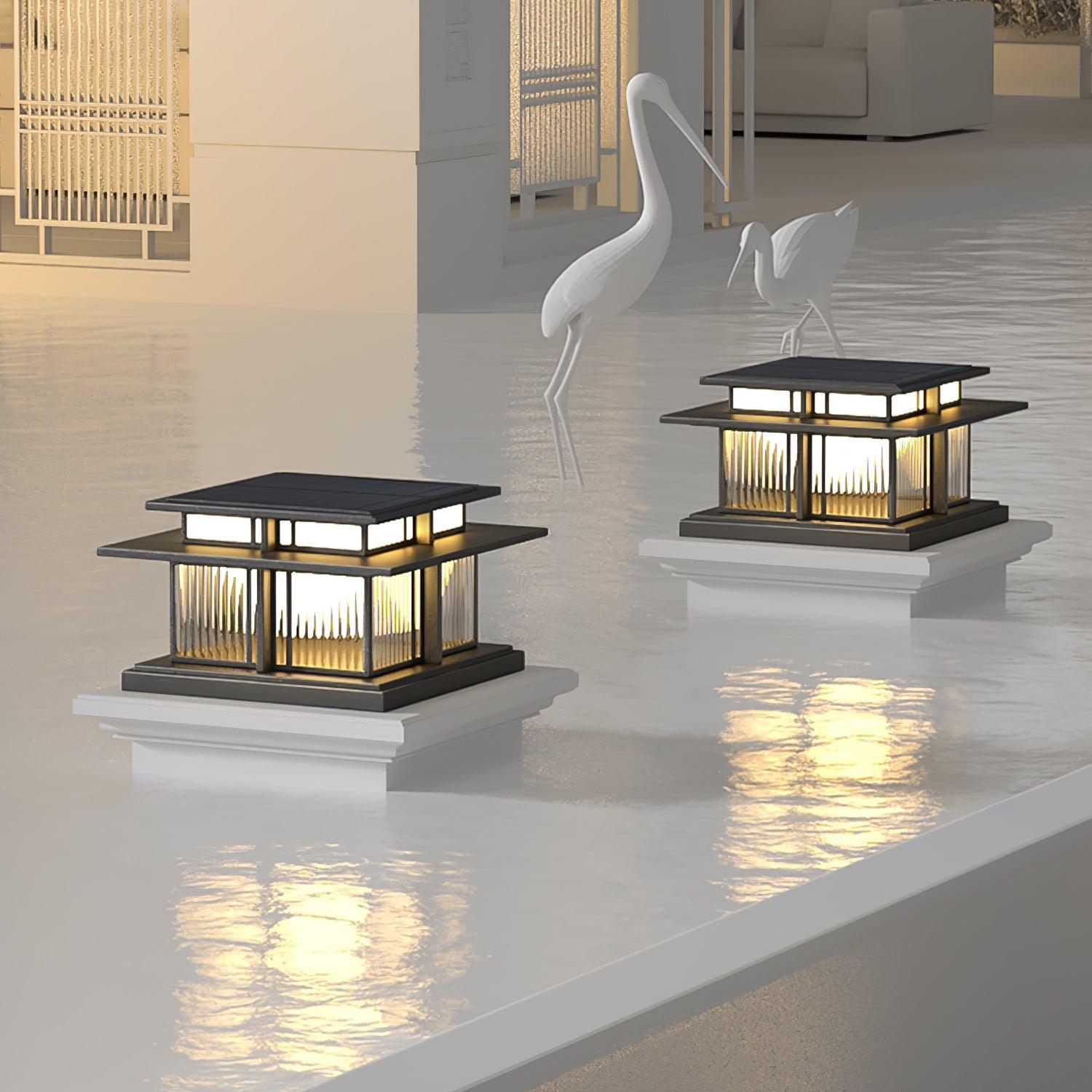 Colonne lumineuse solaire extérieure Boilyn – IP65, résistance UV et couleur