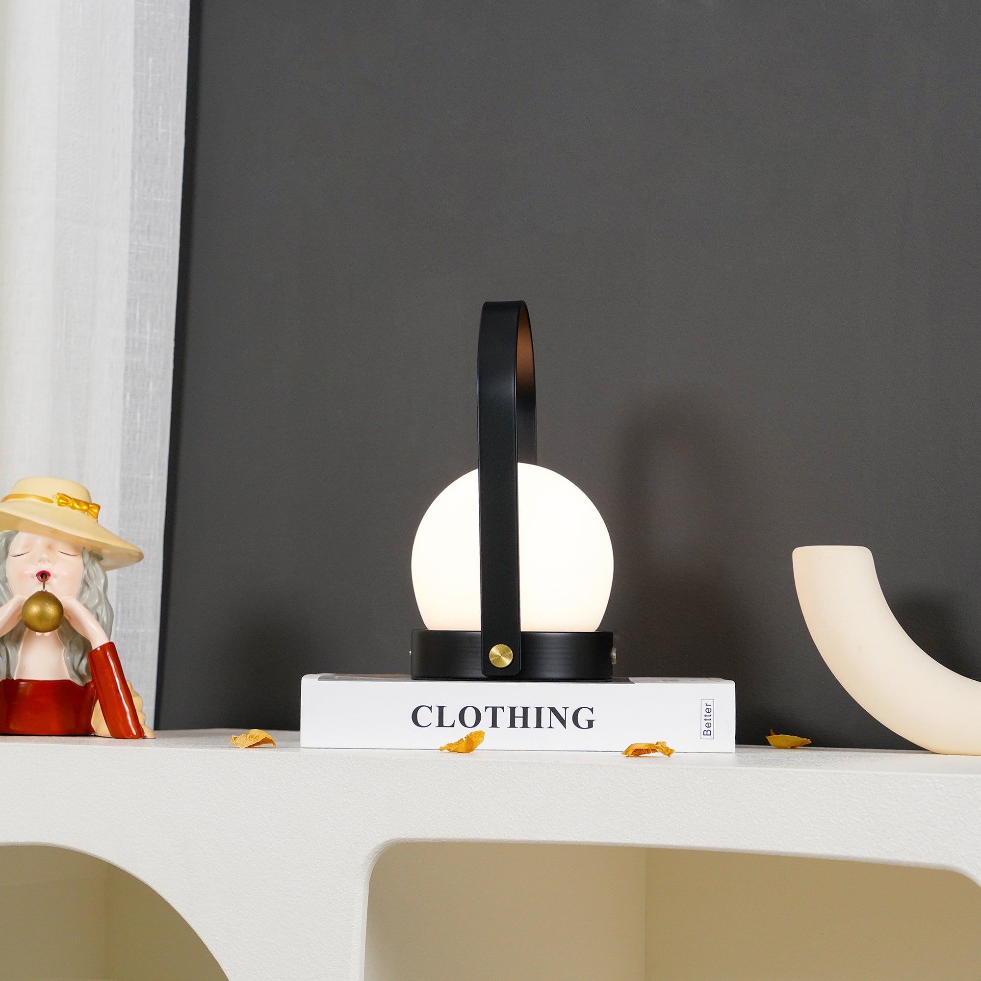Lampe de table rechargeable sans fil Carrie – lumière chaude, nomade