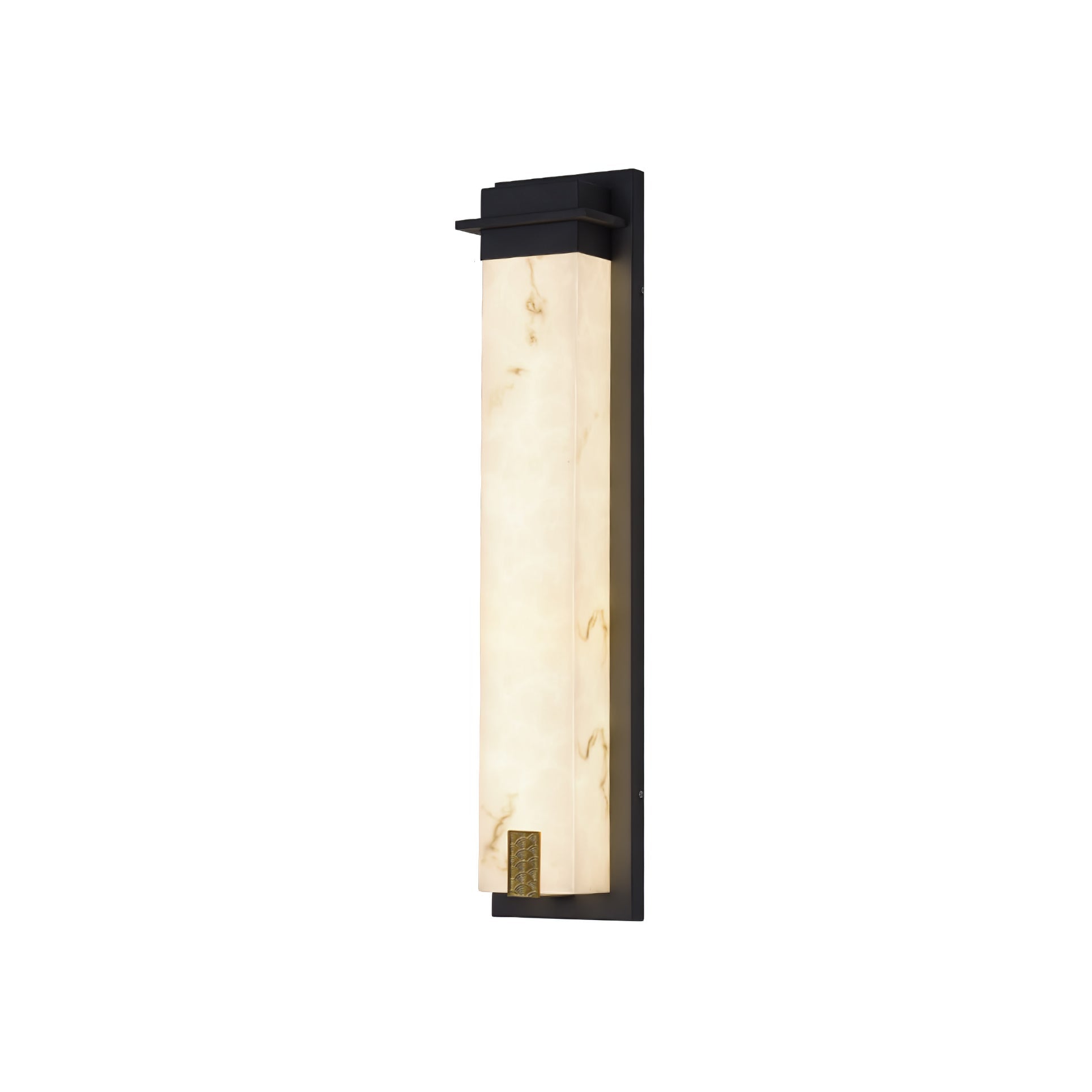Applique murale extérieure albâtre Delaney – IP65, 3 tailles disponibles