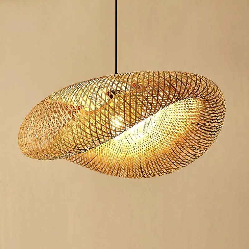 Suspension en bambou sculptural Oceïa