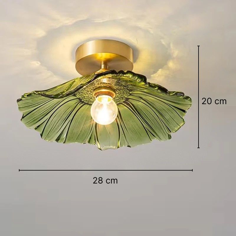 Suspension florale en verre sculpté Floréa