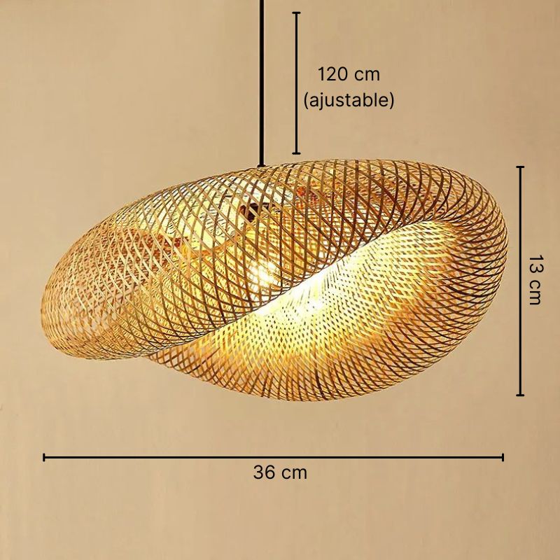 Suspension en bambou sculptural Oceïa