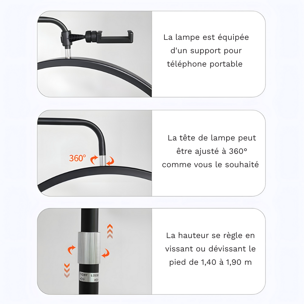 Lampadaire LED Lunarys