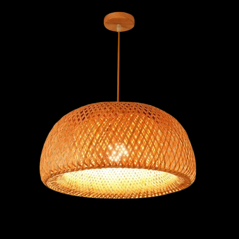Suspension en bambou tressé Kairo