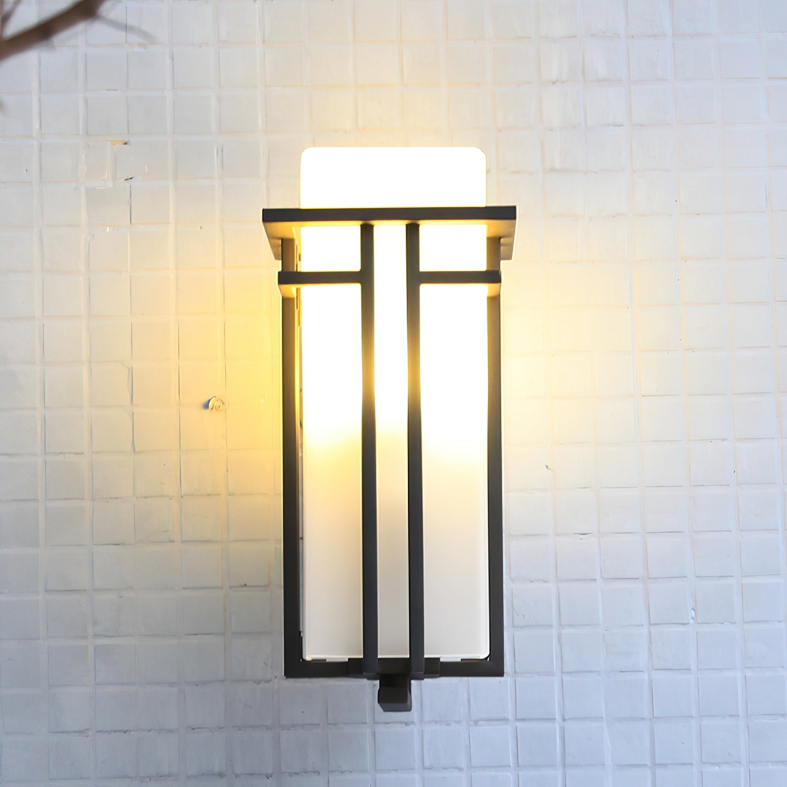 Applique murale extérieure Linden – fer mono-pièce, style rétro élégant