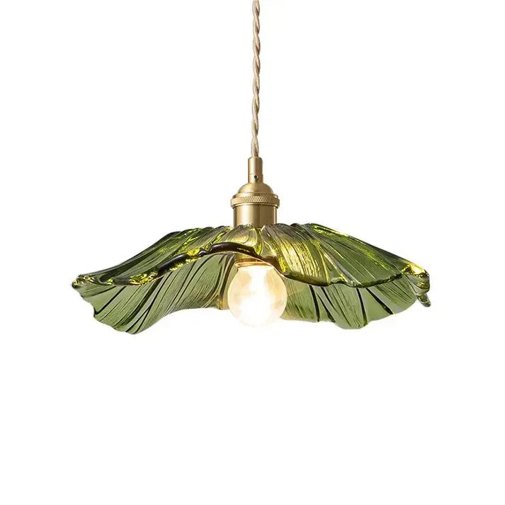Suspension florale en verre sculpté Floréa