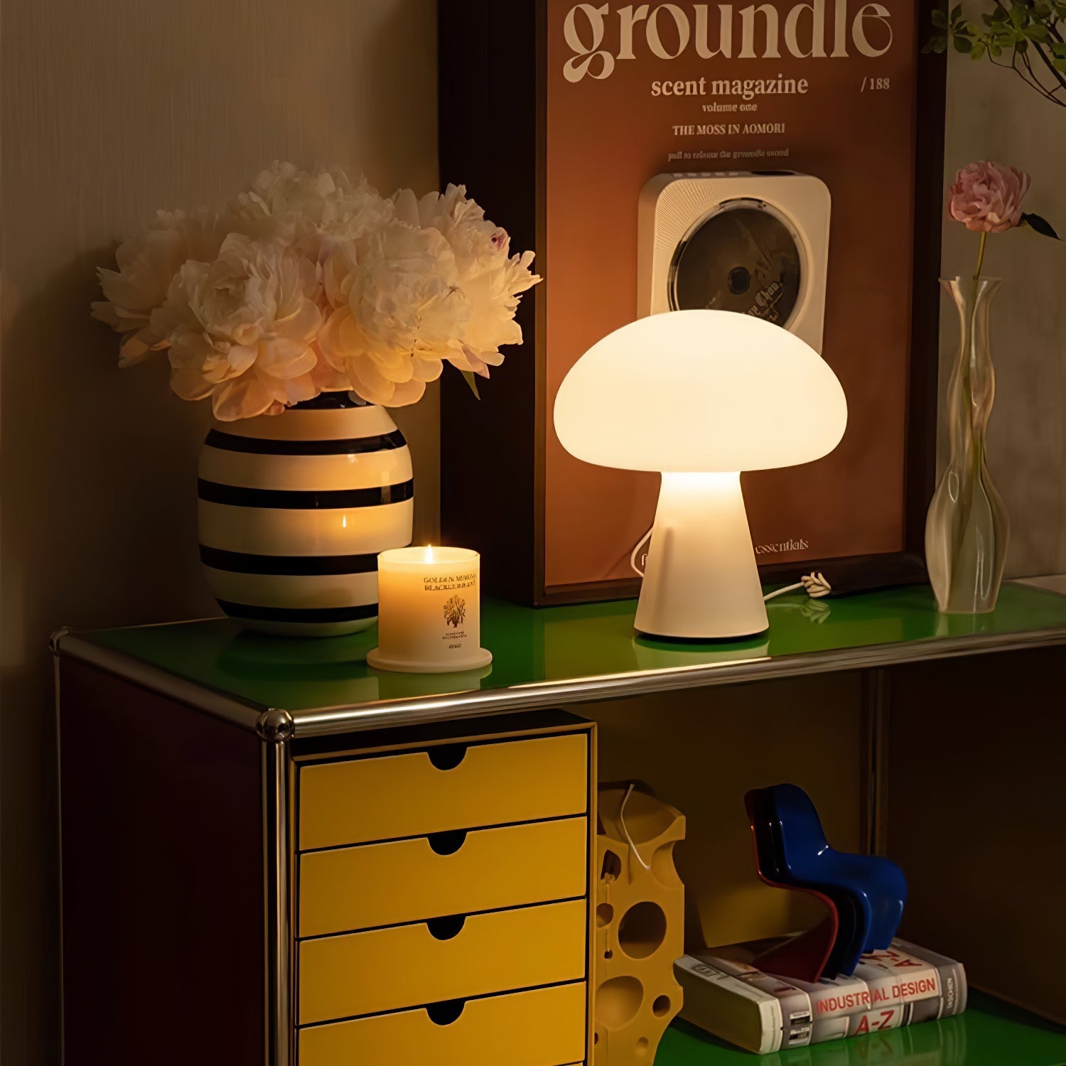 Lampe de table rechargeable design futuriste Obello – intérieur et extérieur