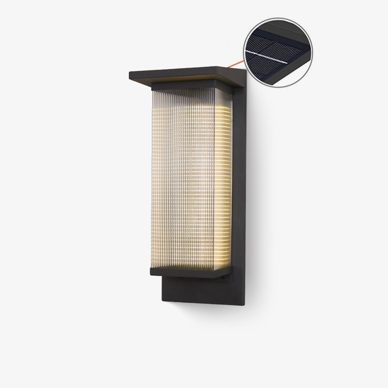 Applique murale solaire Oléron Box – design minimaliste français, sans câble