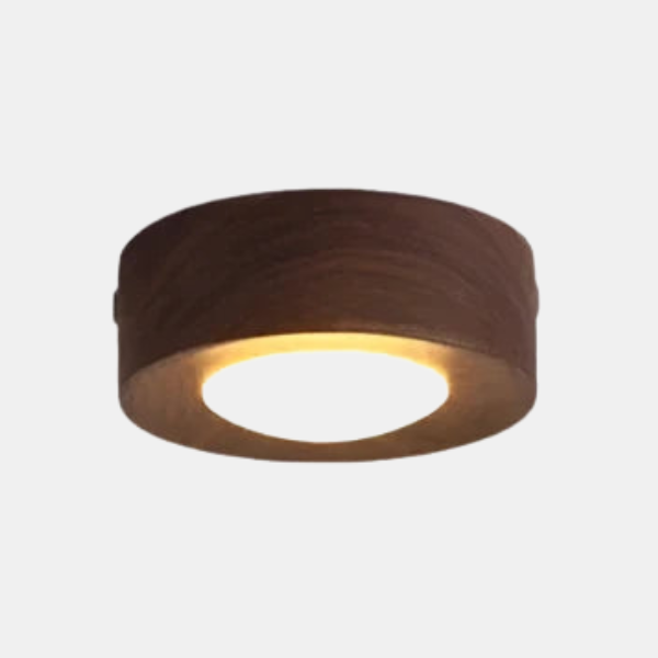 Lampe de Plafond LED en Noyer