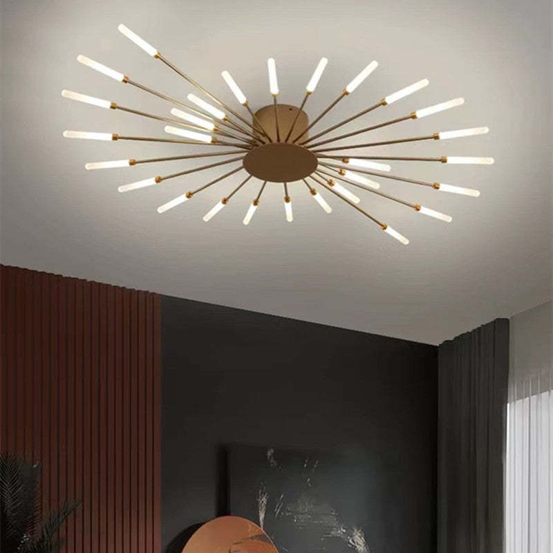 Plafonnier LED Sculptural à Anneaux