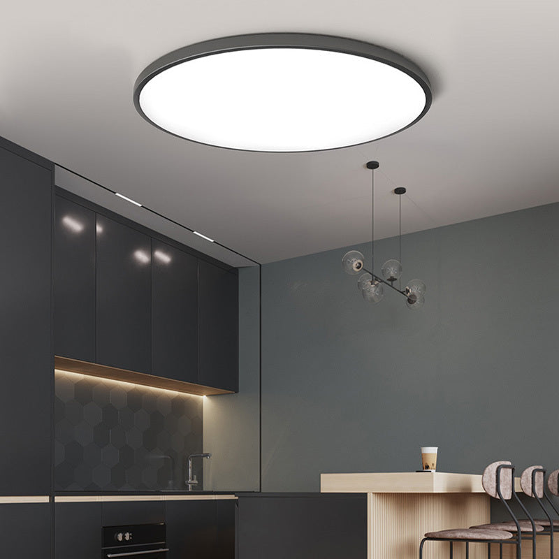 Plafonnier LED Rond Design Noir & Blanc