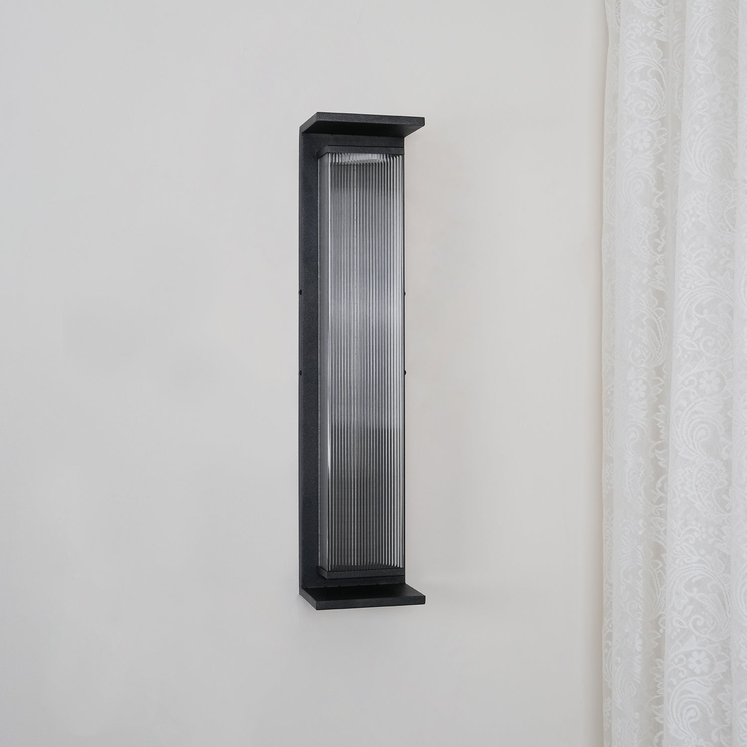 Applique murale extérieure rectangulaire en inox – LED, résistante à la rouille