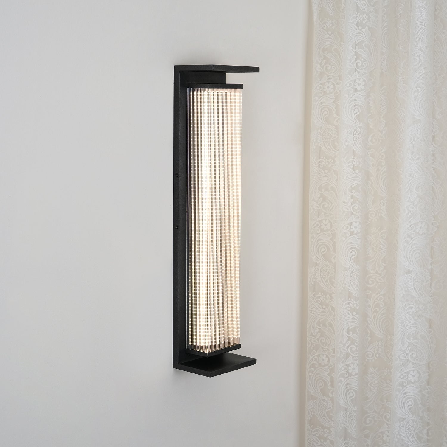 Applique murale extérieure rectangulaire en inox – LED, résistante à la rouille