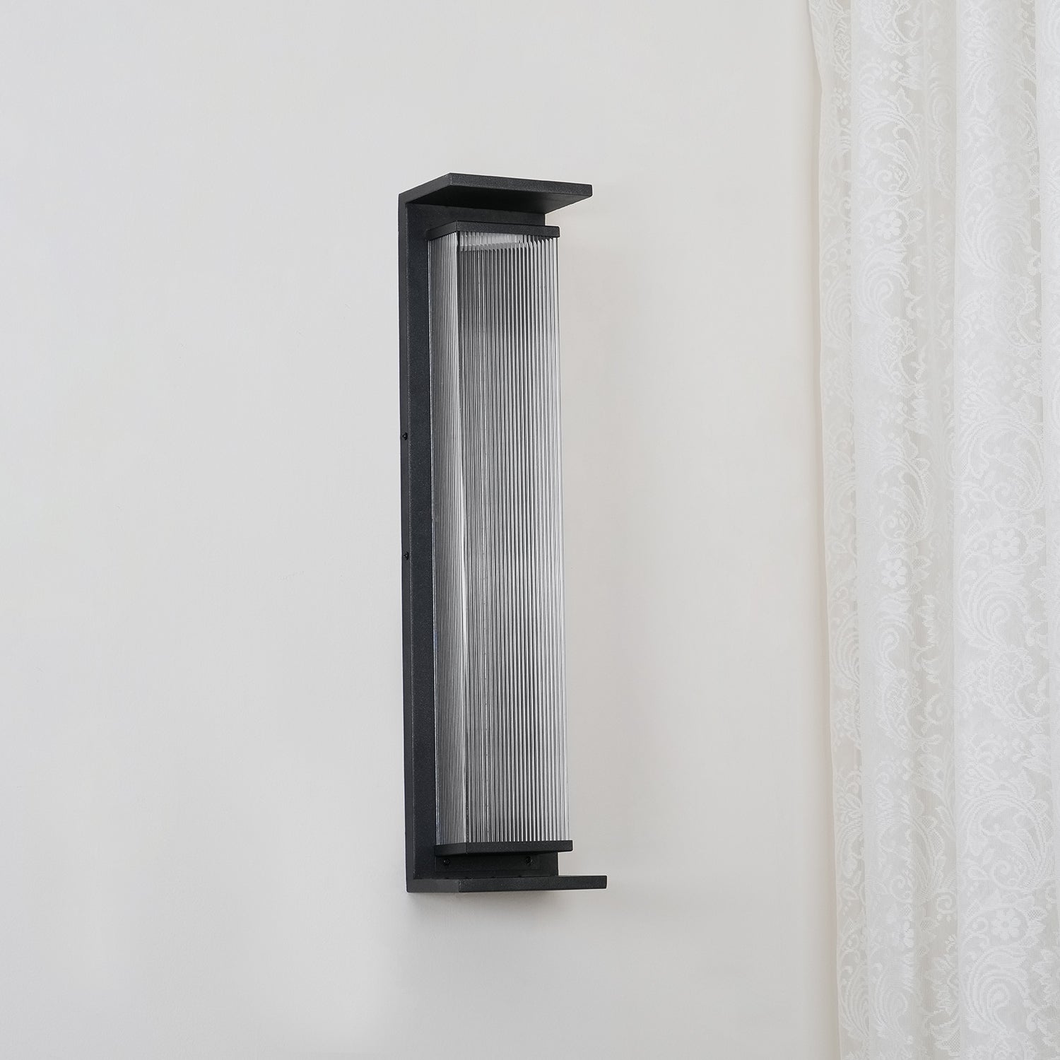 Applique murale extérieure rectangulaire en inox – LED, résistante à la rouille