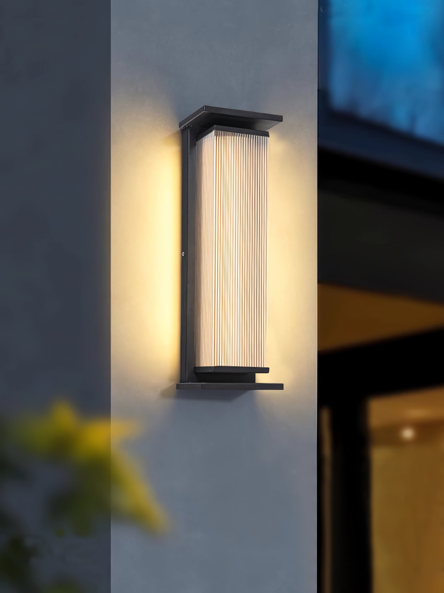 Applique murale extérieure rectangulaire en inox – LED, résistante à la rouille