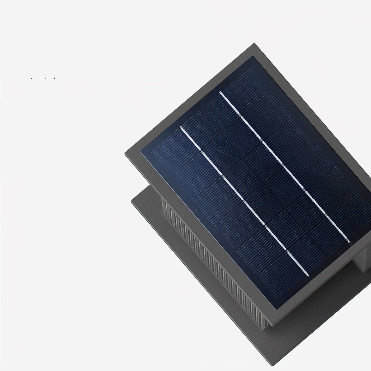 Applique murale solaire rectangulaire en inox – sans câble, résistante à la rouille