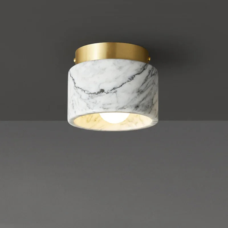 Plafonnier marbre & laiton Velora